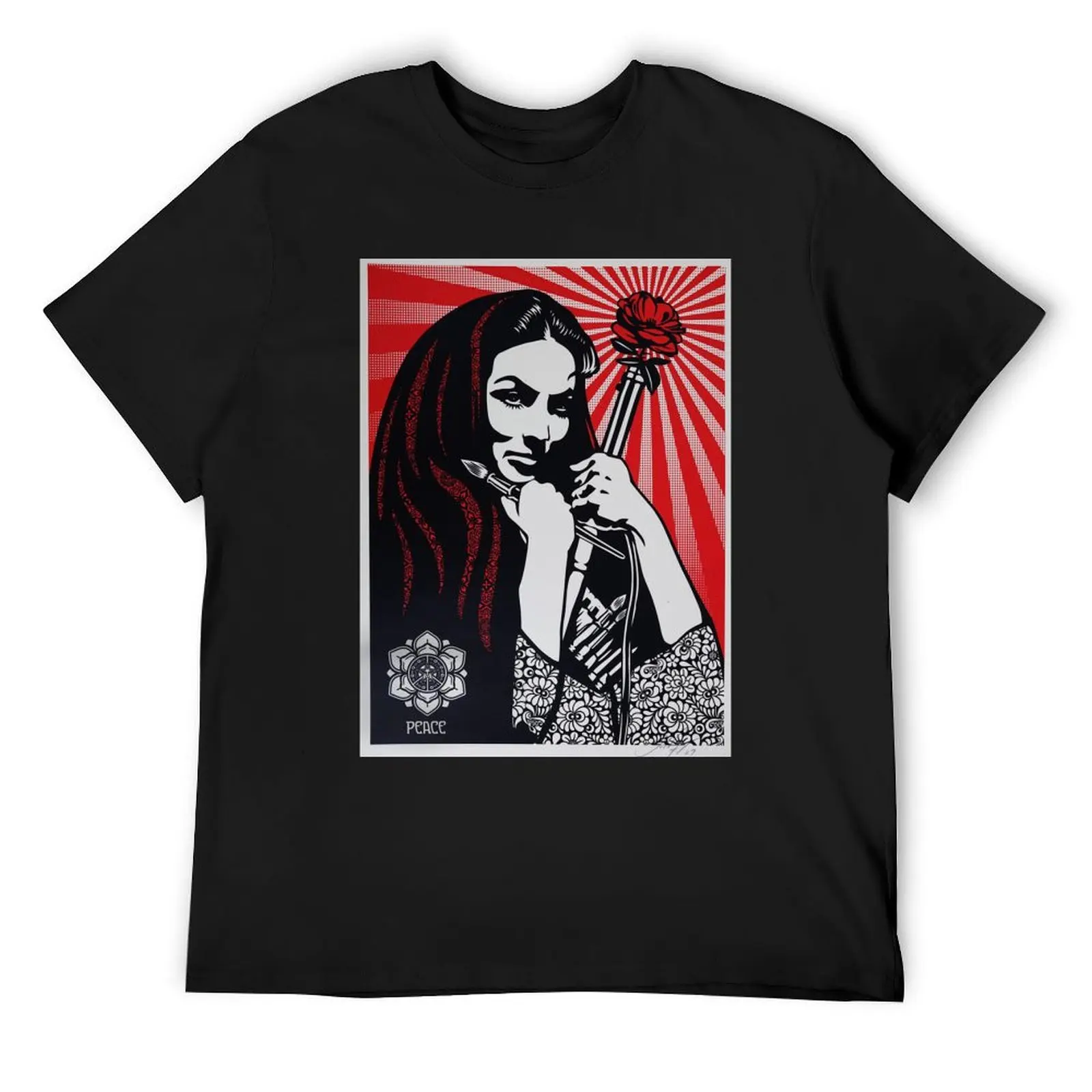 Art by Shepard Fairey, Shepard Fairey Art urbain T-Shirt quick drying baggy shirts mens t shirt