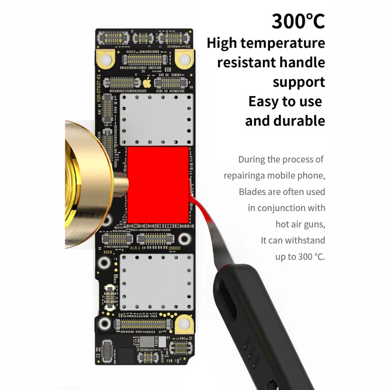 Tribe Tool 5in1 Prying Blade Set Multi Type Knife Blade for Mobile Phone Motherboard Scraper Glue Removal Knife Tool