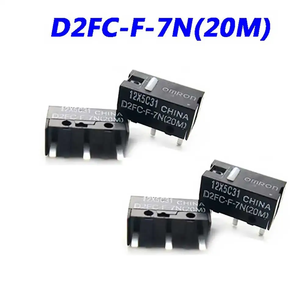 2Pcs Mouse Micro Switch D2FC-F-7N(20M) Mouse Button Fretting D2FC