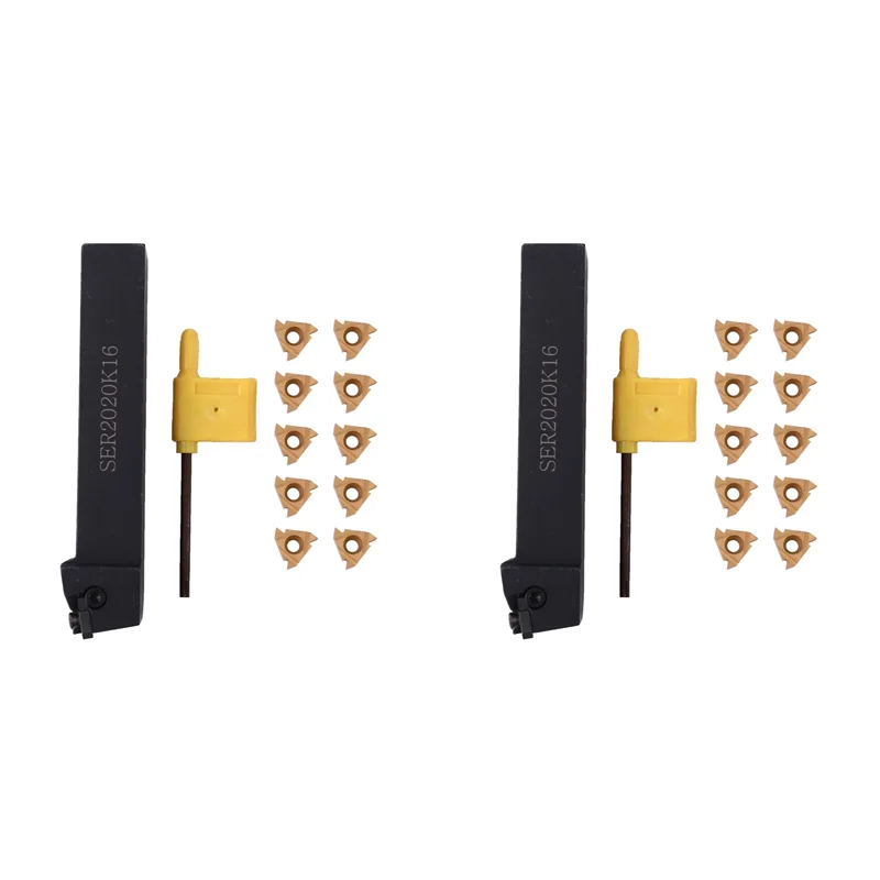 

SHGO-2X SER2020K16 токарный станок с ЧПУ, держатель расточной оправки с 20 шт., 16ER AG60, лезвие, вставка, аксессуары для станков