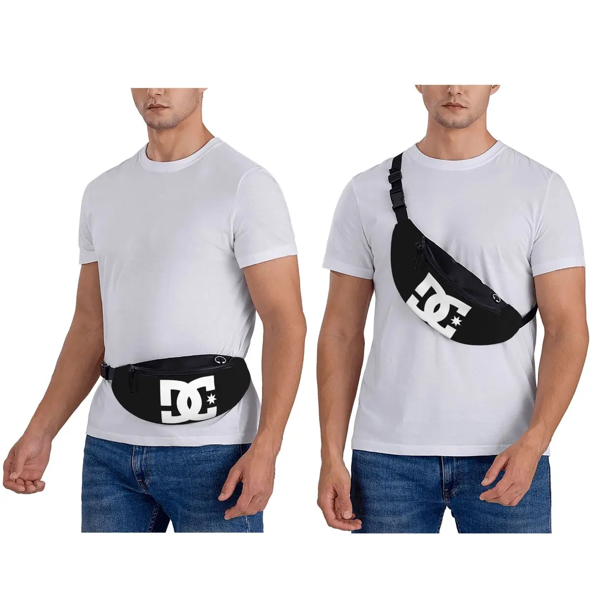 DC Shoe Co Waist Bag for Women Men Crossbody Fanny Pack Running Phone Money Pouch