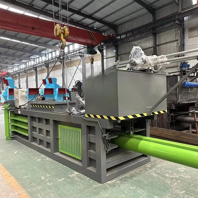 Industrial Hydraulic Horizontal Baler Machine for Waste Paper Recycling High Density Compression Equipment