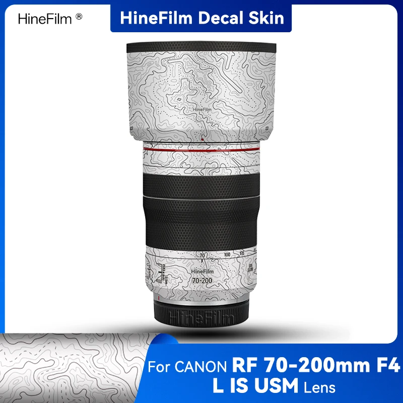 Hinefilm Skin для Canon RF70-200 F4, наклейка на объектив 70200, крышка для Canon RF70-200 мм F4 L IS USM, наклейка на объектив, пленка