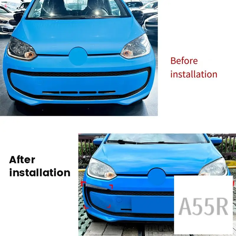 

5R-Car Front Bumper Splitter Spoiler Trim Grille Canard For VW UP 2011-2015 Front Grille Wind Wing