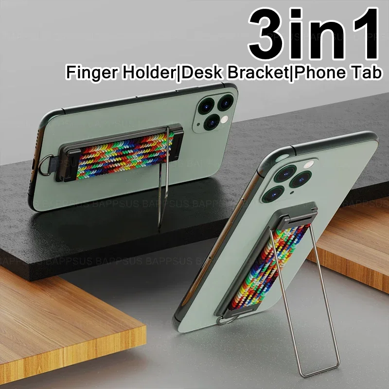 

Многофункциональный держатель для мобильного телефона с кольцом на палец, металлический настольный кронштейн, подставка, портативная вкладка для мобильного телефона для универсального ремешка