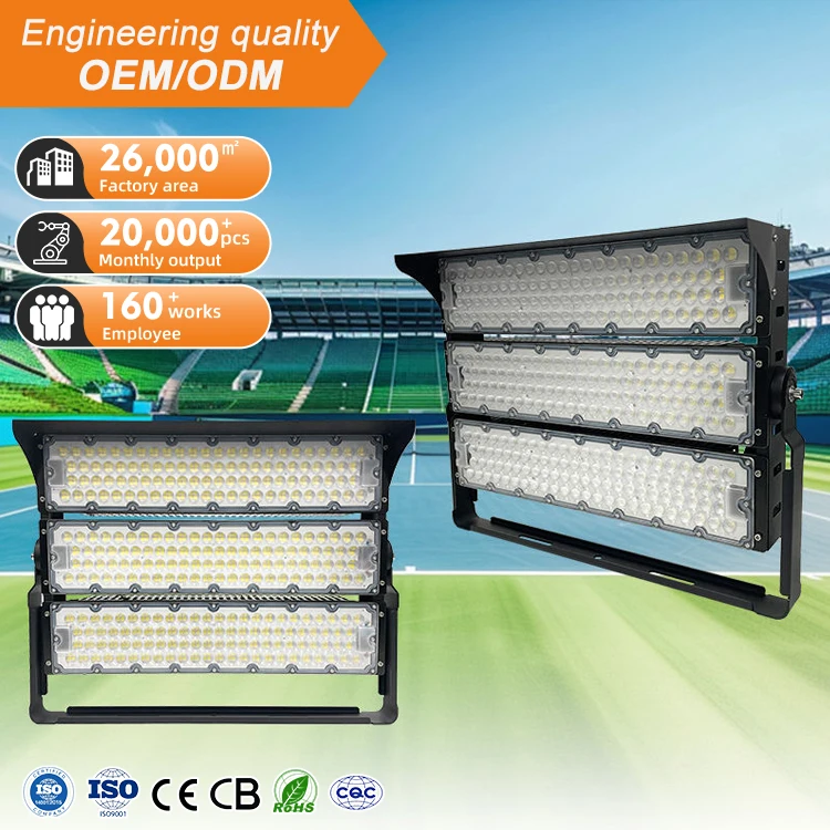 AORUITAI New Style Garden Outdoor High Mast Light Waterproof IP66 200w 400w 600w 800w 1000w Sports LED Flood Lamp