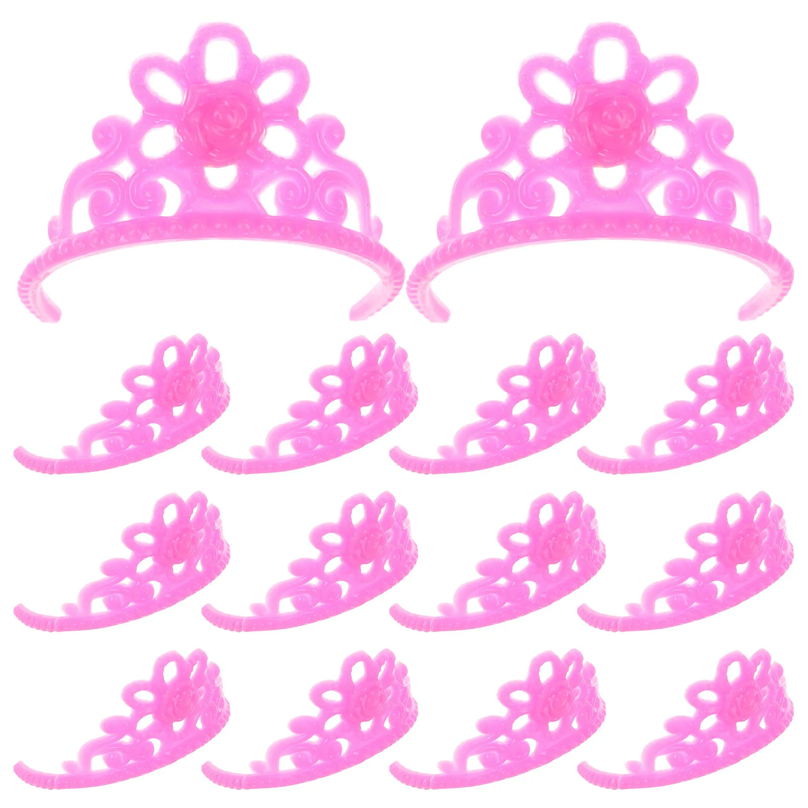 

Набор из 20 пластиковых декоративных украшений для волос в виде корон: креативные модные аксессуары для головы и платьев