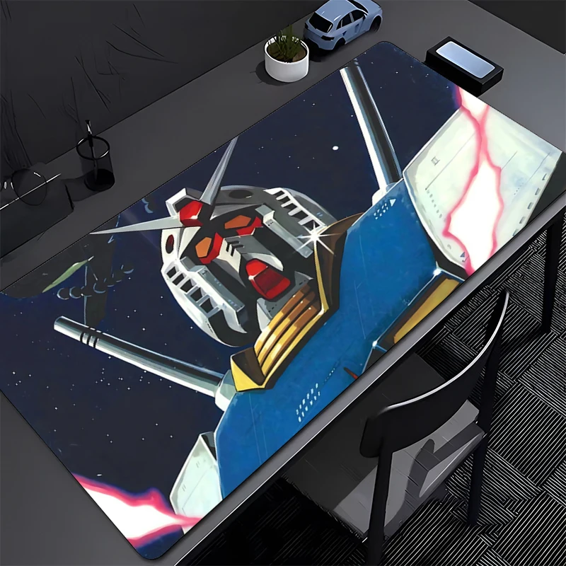 แผ่นรองเมาส์กันกระแทกแบบกลไก RX-78-2 กันดั้ม แผ่นรองโต๊ะขนาดใหญ่ แผ่นรองคีย์บอร์ด แผ่นรองเมาส์สำหรับเล่นเกม อุปกรณ์เสริมคอมพิวเตอร์ แผ่นรองเมาส์