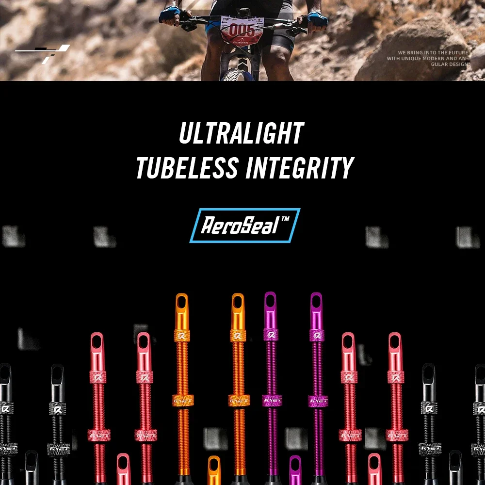 2026 RYET Presta Tubeless Ventile 44/60/70/80mm CNC Aluminium Abnehmbarer Kern Dichtmittel-Kompatibel für Rennrad/MTB/Gravel – Detail 3