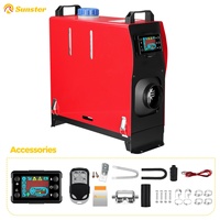 8KW 12V&24V Portable All In One  Diesel Air Heater with LCD Monitor Car parking Air Heater for Campervan Tent Trucks