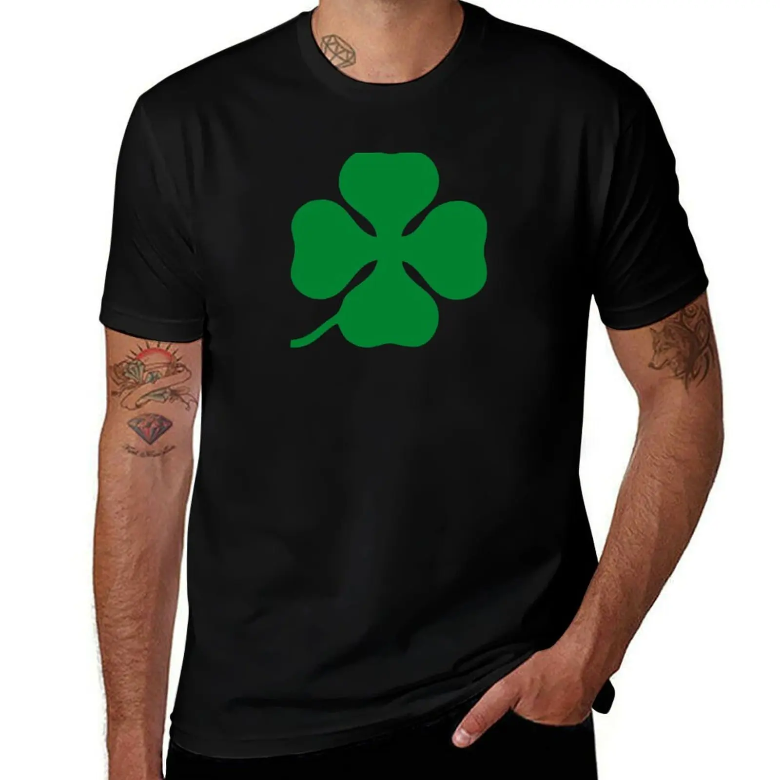 Quadrifoglio (green) T-Shirt Art Pattern Printed Casual Top
