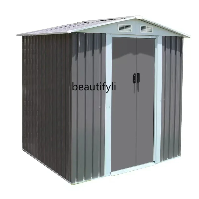 

NQ Outdoor tool room Outdoor garden Storage box Mobile tin house Balcony cabinet Household