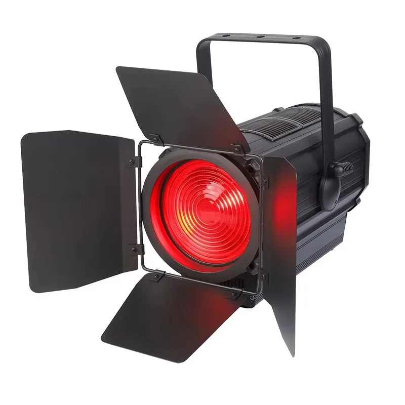 LED 300W Adjusted Fresnel Spotlight Theater Studio Light DMX Stage Lighting RGBW Fresnel Spotlight With Auto Zoom