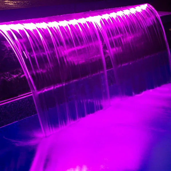 Waterfall 7 color LED water drop garden fountain