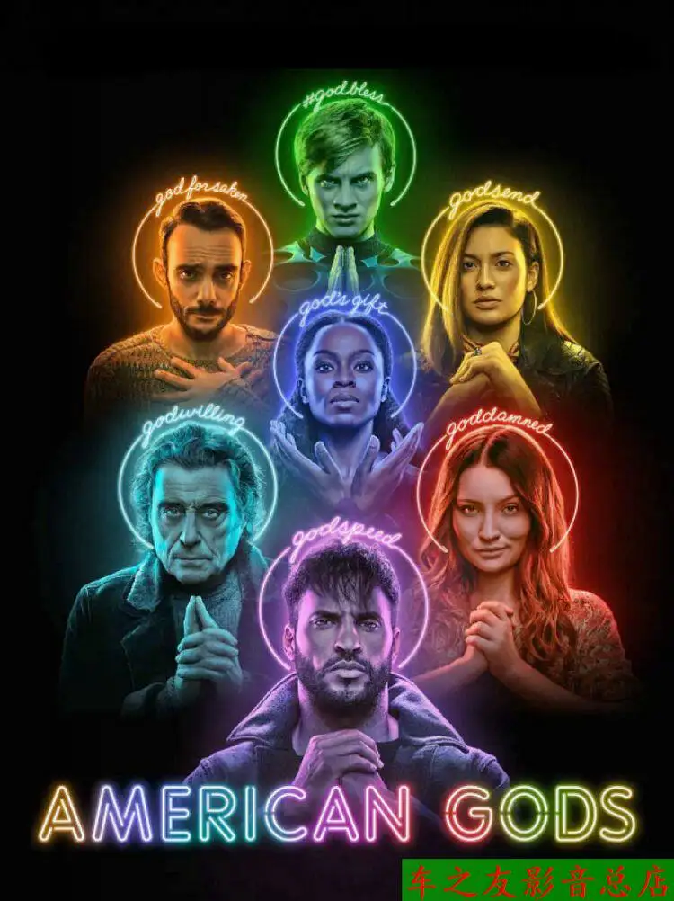 

BD Blu-ray: Американские боги (сериалы 1-3 сезоны) в высоком разрешении с китайскими и английскими субтитрами, коллекционный набор из 5 DVD-дисков