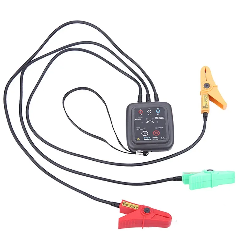 Iridium ETCR1000C non-contact phase detector, instrument for detecting phase sequence, inductive phase sequence table
