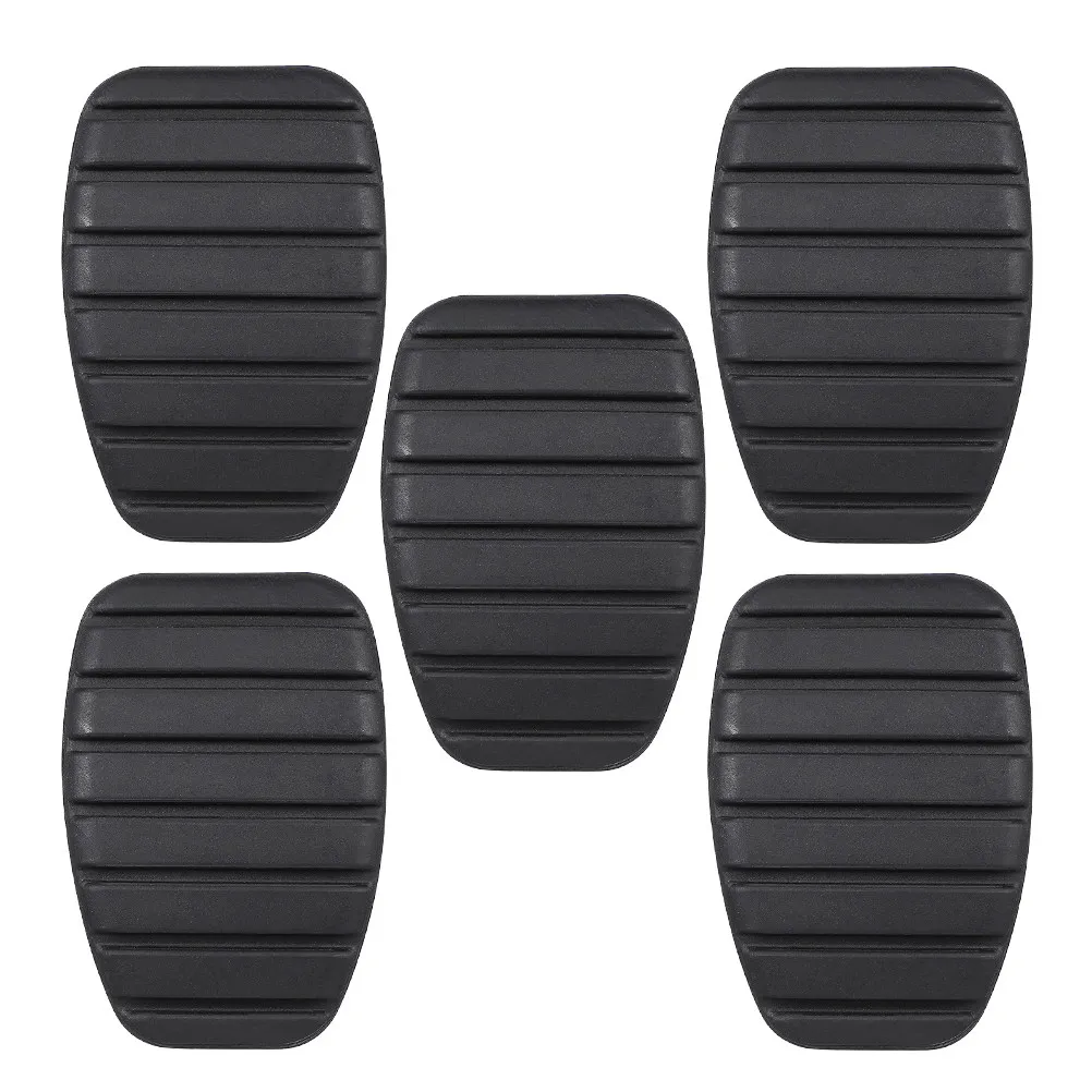 5Pcs Car Clutch Pedal Rubber Covers Auto Pedal Pads Foot Cover Set for Brake Accelerator Pedals Non-Slip Oil Resistant view 3