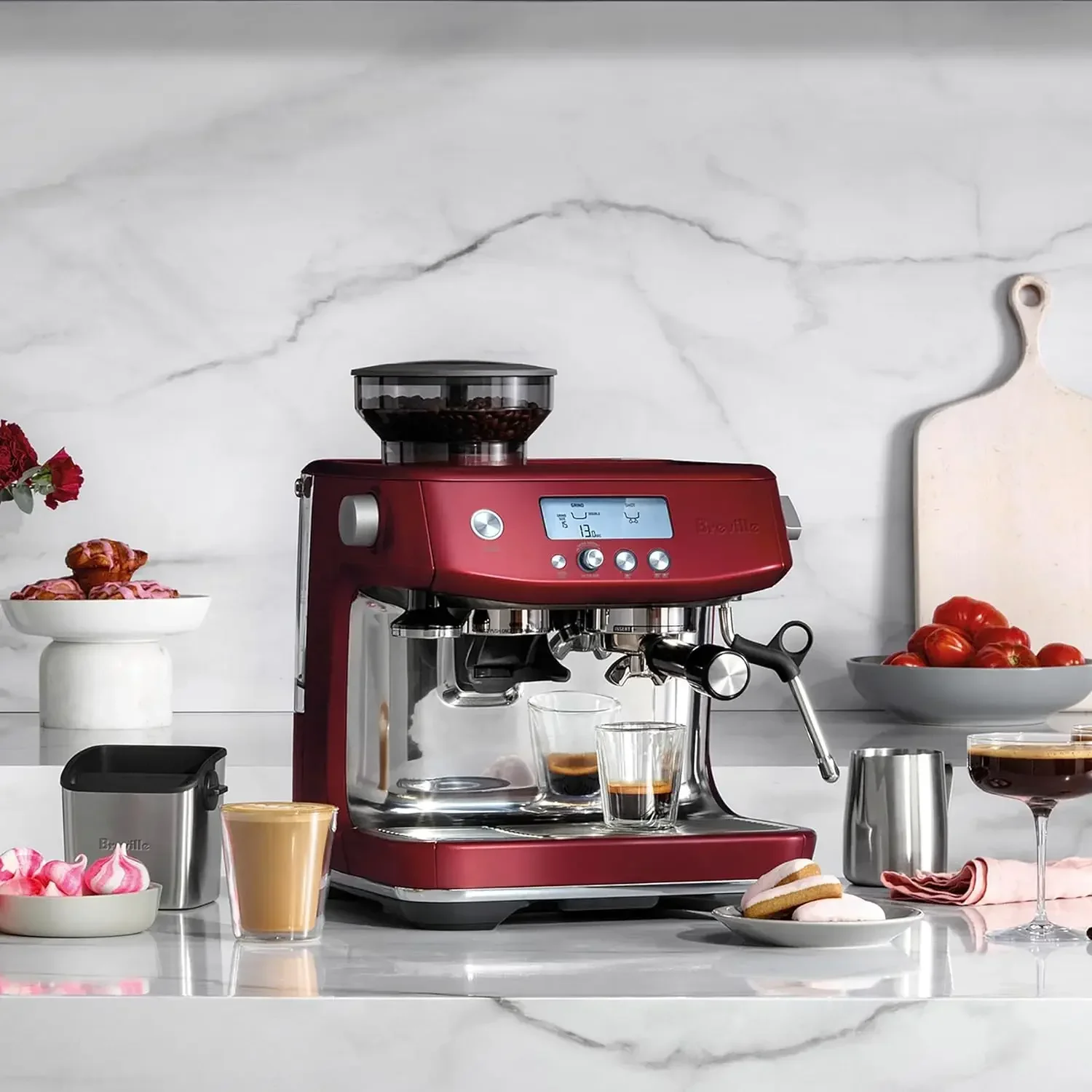 Barista Pro Espresso Machine BES878RVC, Red Velvet Cake