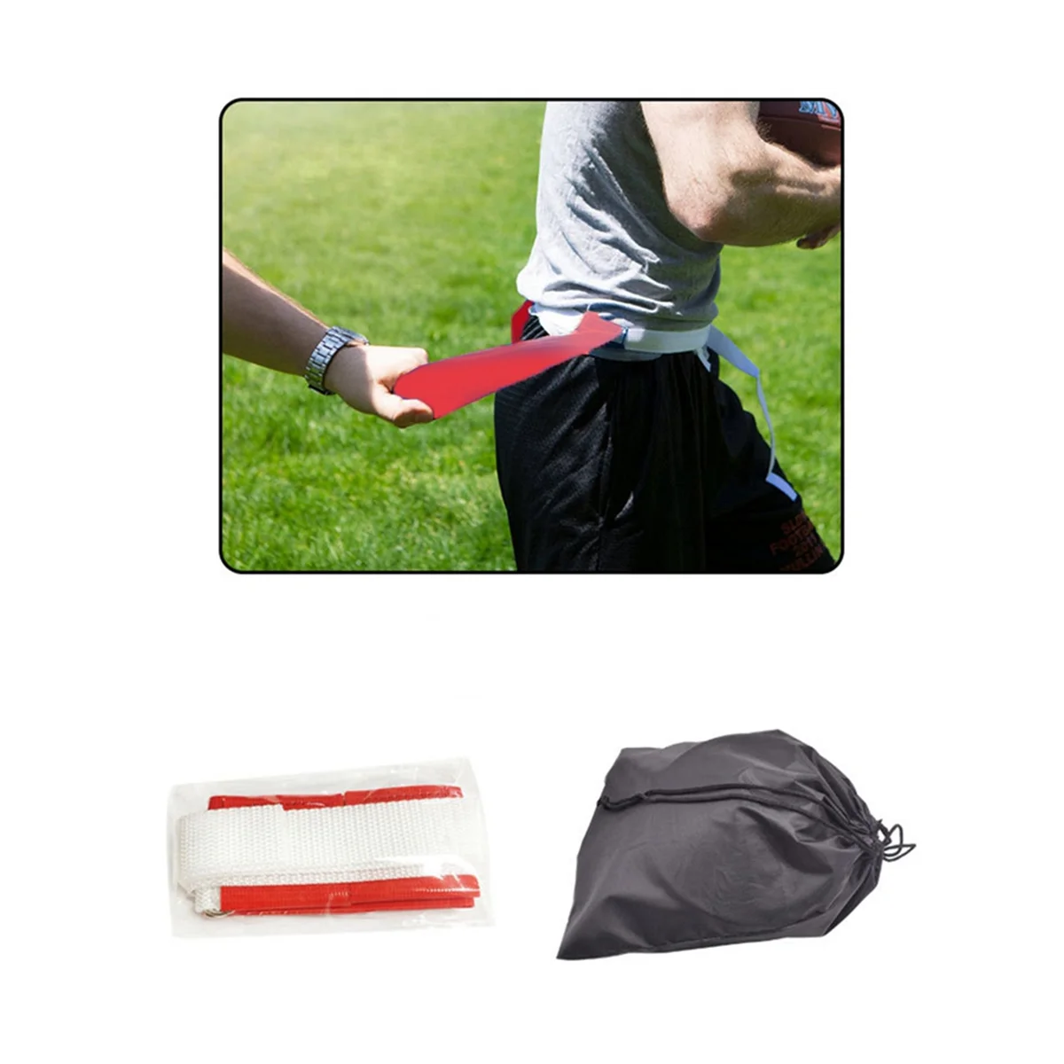 الرجبي الخصر العلم البلاستيكية غاسل الشباب حزام الرجبي لعبة سحب العلم المسيل للدموع العلم للفوز حزام العلم المدبب-ABWY