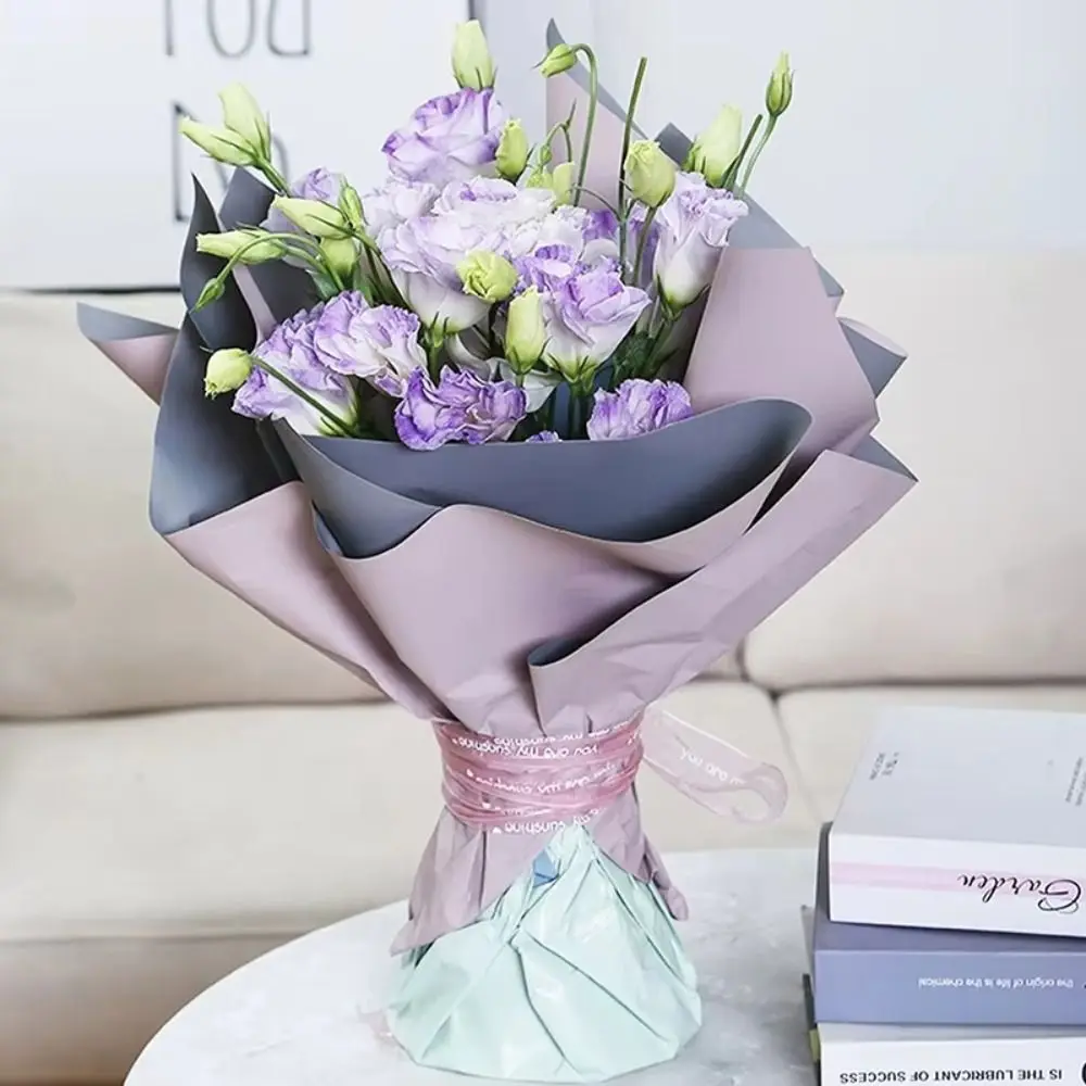 New Plastic Flower Packaging Liner Quick DIY Wrap Flower Base Flower Accessories Bouquet Wrapping for Flowers Store Party Shop