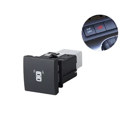 1PC Car Red LED DRL Light Packing Radar Power On Off Camera Switch Button For Volkswagen Golf 6 Jetta 5 MK5 EOS Scirocco Polo