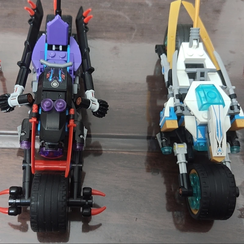 Super racing cars, motorcycle models, dragon boat model building toys, birthday gifts