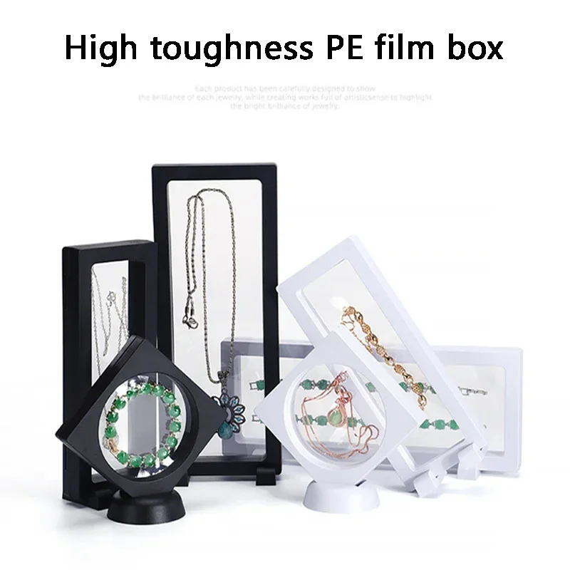

5 шт./PE подвесная коробка, прозрачная шкатулка для драгоценностей/браслет для ювелирных изделий, пленка, подставка для хранения ювелирных изделий