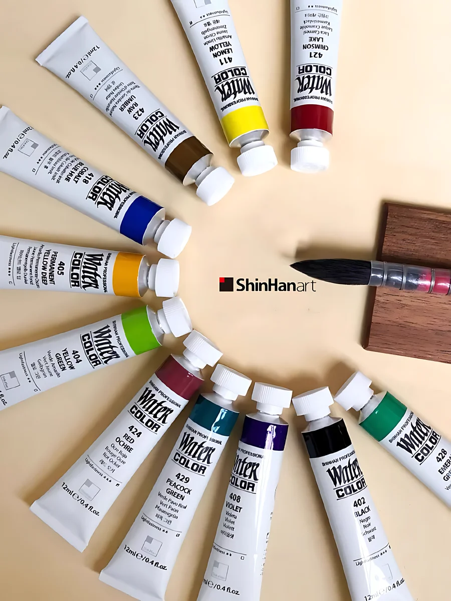 SHINHAN Professional Watercolor Solid Pigment 30-Color 7.5ml Set/20-Color 12ml Set Is Suitable For Artist Painting Supplies