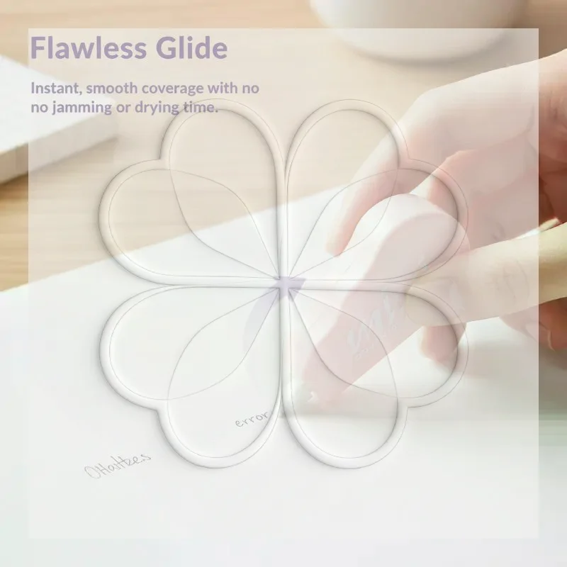 6Pcs Kawaii Macaron Correction Tape Durable Smooth Glide White Out for Student School Office Stationery