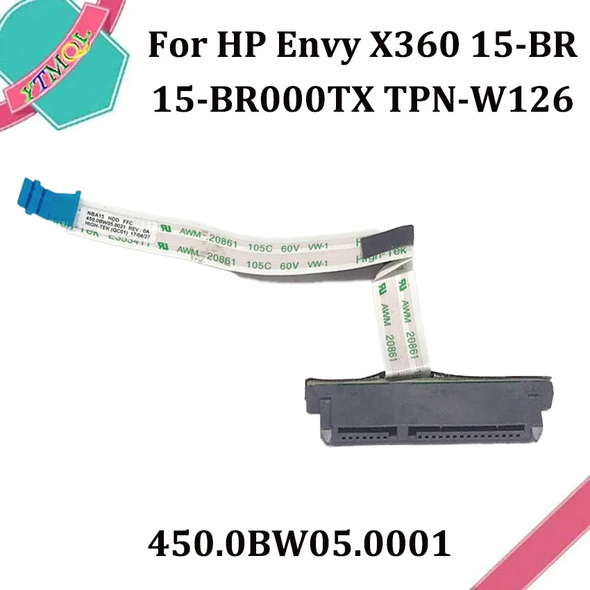 Baru Asli HDD Konektor Kabel SATA Hard Drive SSD Adaptor Kawat untuk For HP ENVY X360 TPN-W126 15-BR 15-BR000TX 450.0BW05.0001