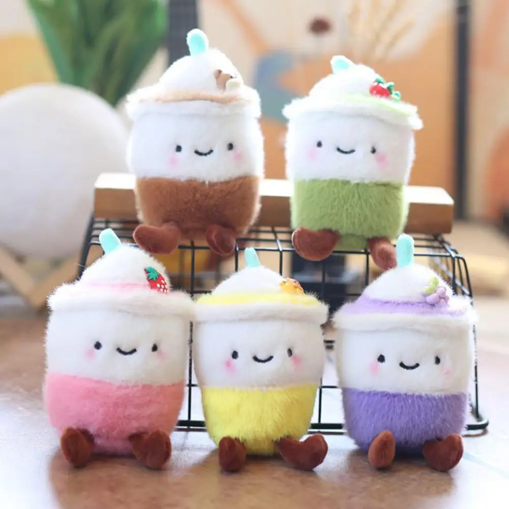 

13cm Cute Milk Tea Cup Plush Doll Toys Soft Stuffed Plushies Toys Kawaii Hanging Key Chain Backpack Pendant Toys Gifts for Kids