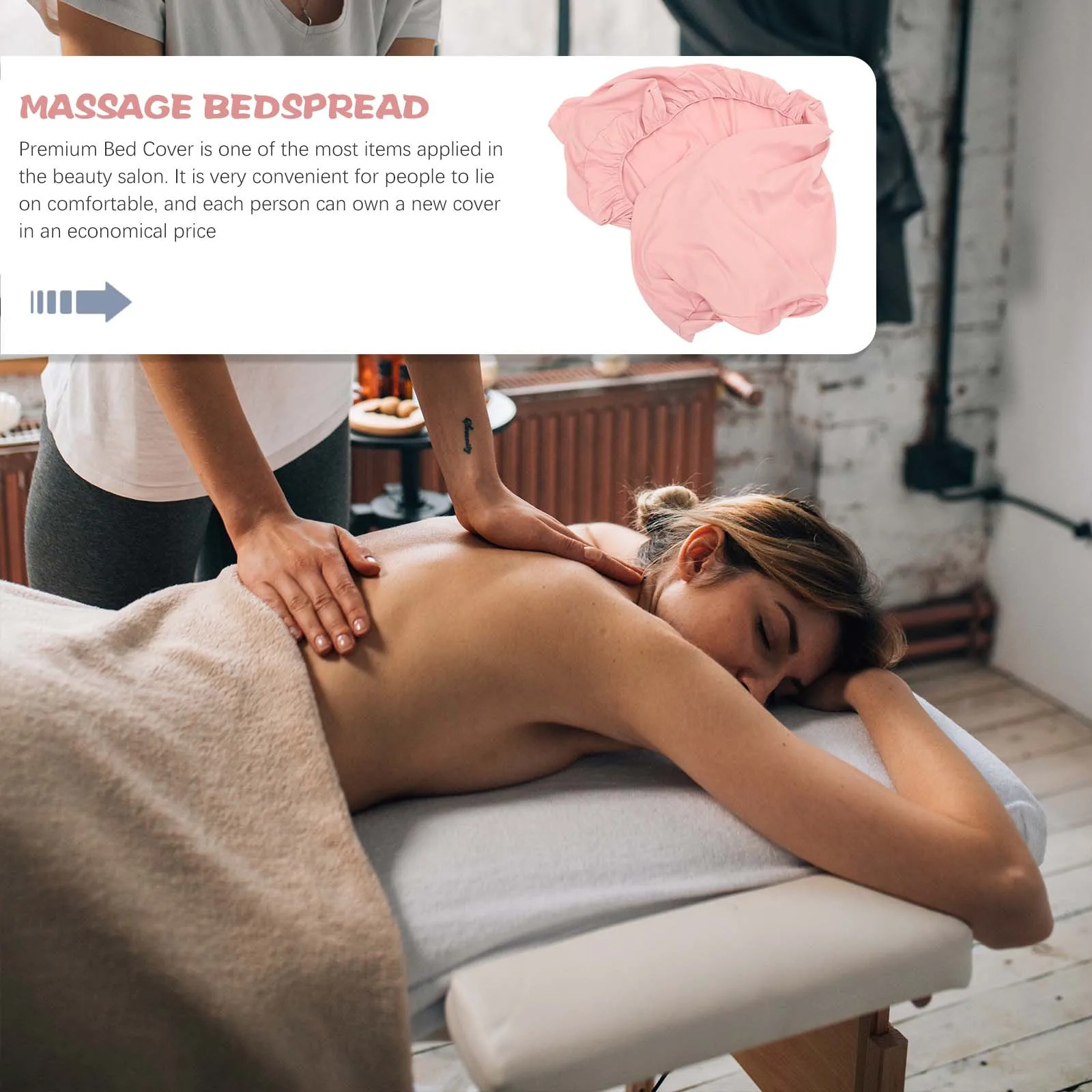

Massage Bed Cover Washable Knitted Cotton Sheet Breathable Reusable Spa Table Hole For Beauty Salon Comfortable