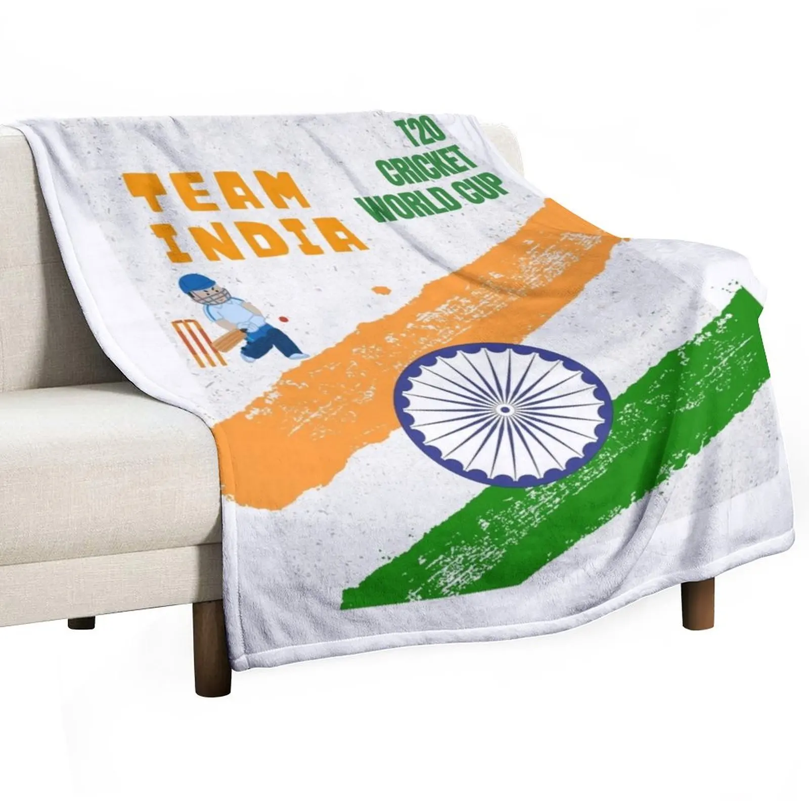 TEAM INDIA T20 WORLD CUP Throw Blanket cosplay anime Sofas Blankets