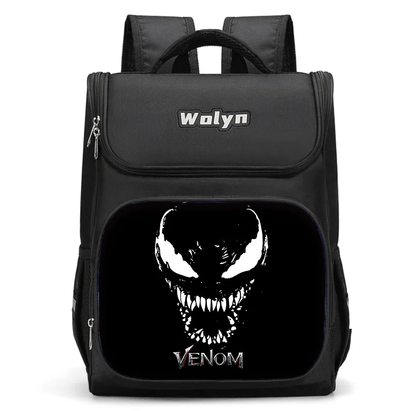 

Marvels V-venoms Large Child Backpack Boy Girls School Bag For Men Women Traveling Backpack Durable and Multi Compartmen