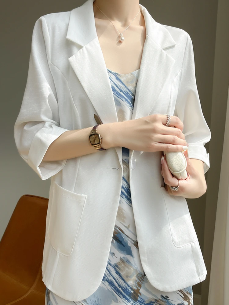 レディース クロップドコート 新作 アウター クロップブレザー 女性用 バーシティ風 ハーフ厚手 パッチタッセル付き ジャケット Oネック カラーブロック