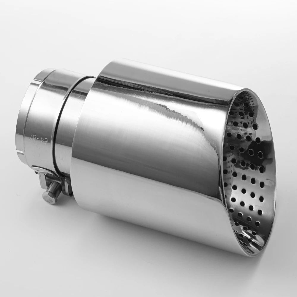 1pcs Exhaust Nozzle 304 Stainless Steel Large Diameter 89mm 101mm 114mm Open Car Muffler System Car Muffler Trim view 6