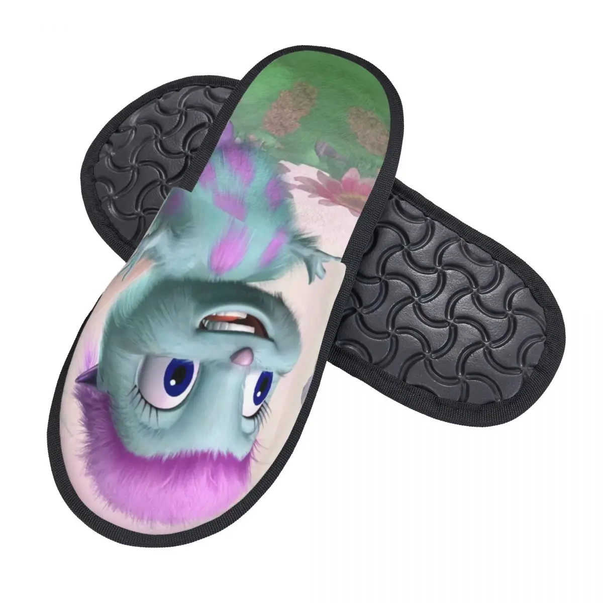 Bibble Meme House Slippers Cozy Warm Comic Anime Memory Foam Fluffy Slipper Custom Print Women Indoor Outdoor Shoes