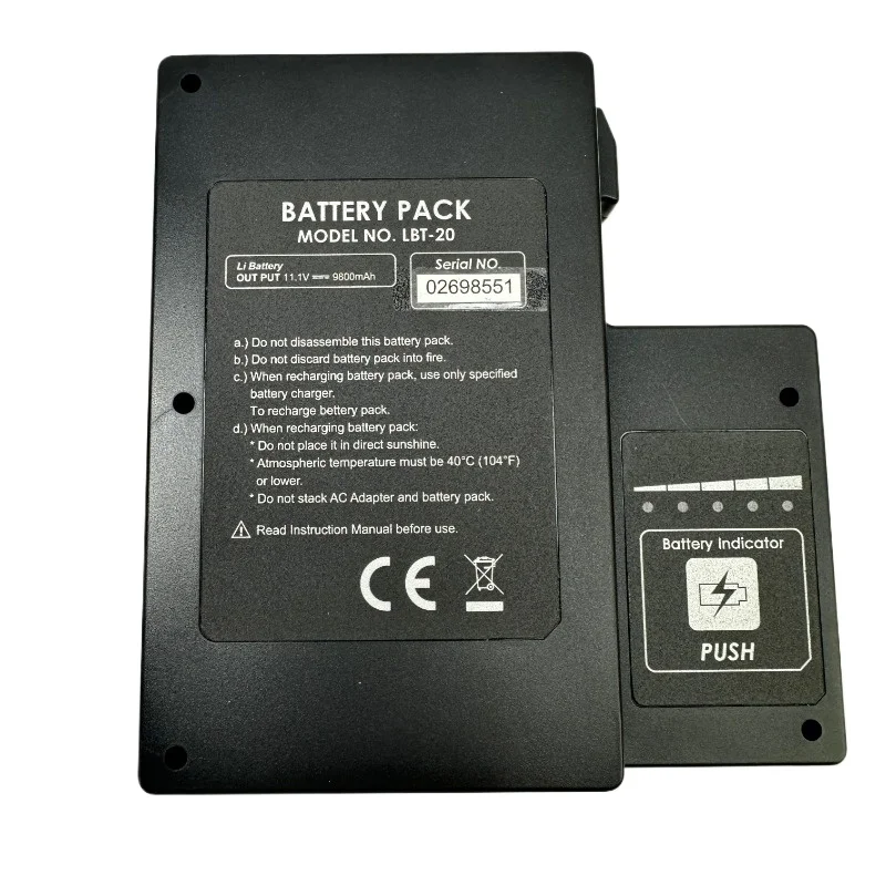 LBT-20 11.1V 9800mAh High Capacity Rechargeable Replacement Li-ion Battery for INNO V7 V6T V6 VIEW Series IFS-15 Fusion Splicer