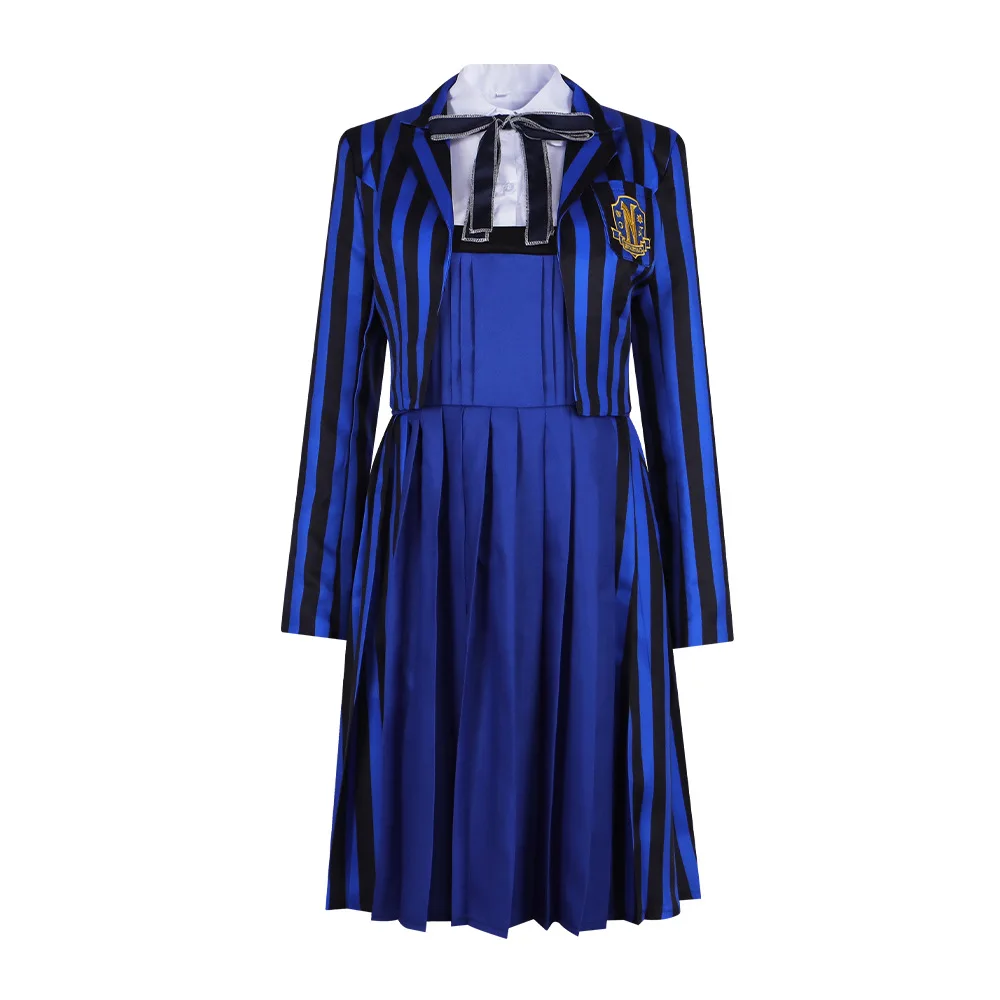 

The Wednesday Adams School Uniform Cosplay Costume From The American TV Series "The Addams Family" Is Also A Halloween Costume