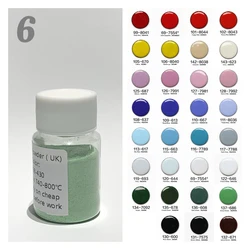 Enamel Powder(UK), 30g, Opaque Colors for Jewelry Art Decoration, Natural Material, baking on 740-800℃,(link6)