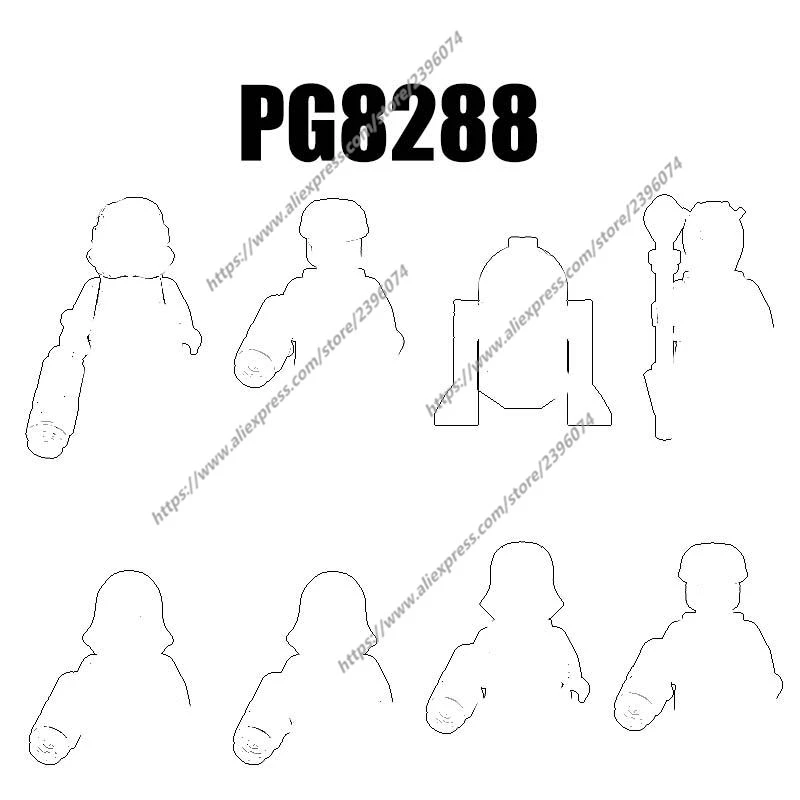 PG8288 Action Figures Movie accessories Building Blocks Bricks toys PG2294 PG2295 PG2296 PG2297 PG2298 PG2299 PG2300 PG2301