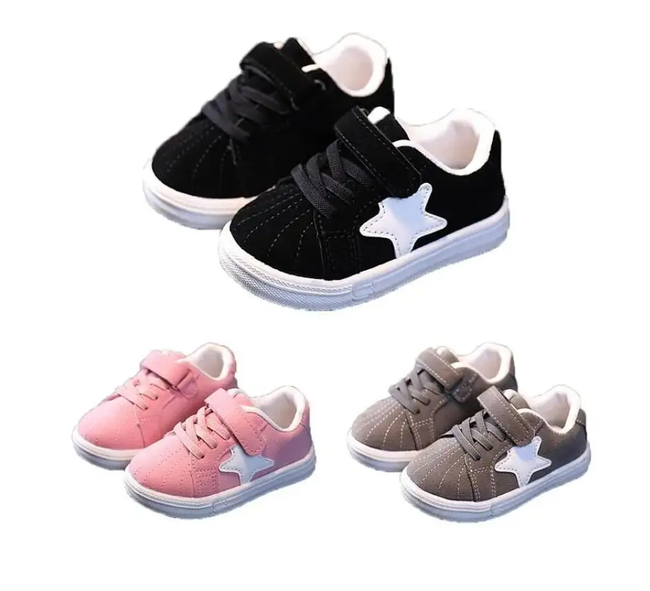 2023 Newest Kids Shoes for Baby Girls and Boys Anti-slip Soft Rubber Bottom Baby Sneaker Casual Flat Shoes Children Size