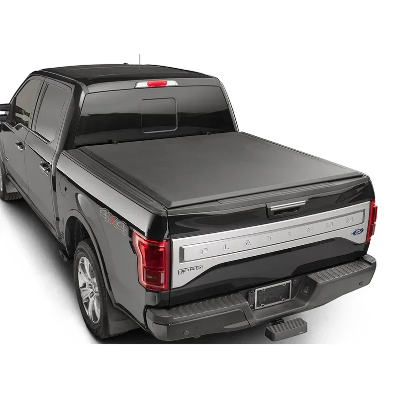 Custom  Pick Up Truck Soft Vinyl Tri Fold Tonneau Cover for Ford f150 5.5 6.5ft Truck Bed  Tonneau Cover