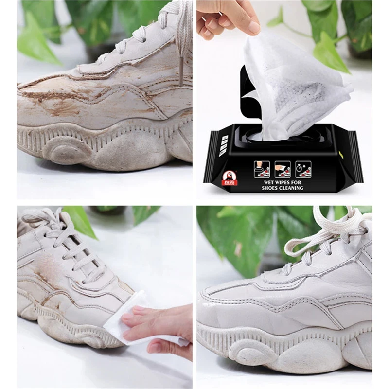 12Pcs/30Pcs Disposable Shoes Clean Wipes Portable White Shoes Cleaning Care Wipes Sneakers Cleaning Quick Wet Wipe