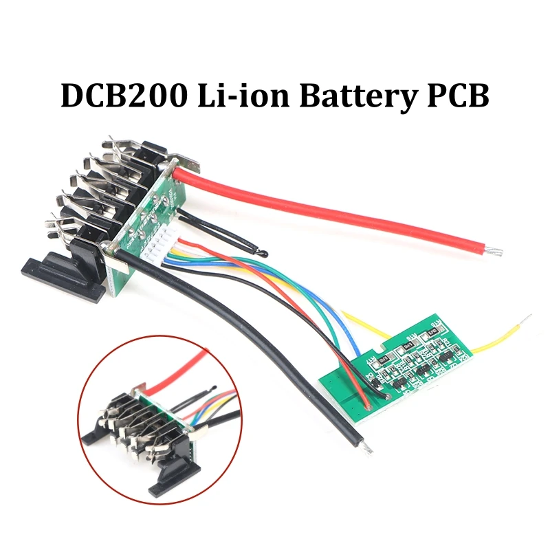 DCB200 Akumulator litowo-jonowy PCB Płytka zabezpieczająca przed ładowaniem do Dewalt 18V 20V DCB201 DCB203 DCB204