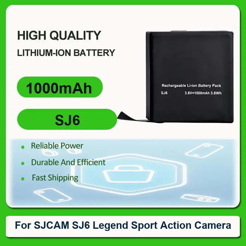 Battery For EKEN H9 H9R H3 H3R H8PRO H8R SJ4000 SJCAM SJ5000 M10 SJ5000X Camera SJ8 PRO Plus Air Action SJ9 Strike MAX SJ10
