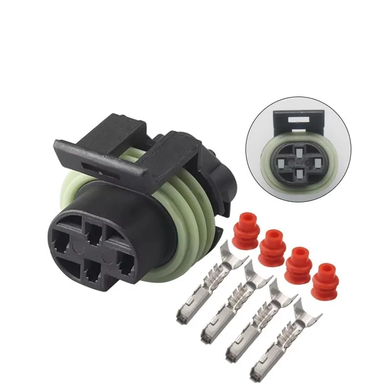 1 Set  4 Pin Metri-Pack 150 Sealed Female Electrical Connector Oxygen Sensor Socket Plug 12065298