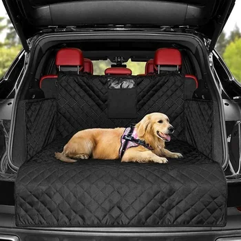 Waterproof Dog Car Seat Cover Trunk Cover Dog Car Carrier Travel Mat Pad Dog Carriers Hammock for Small Medium Large Dogs