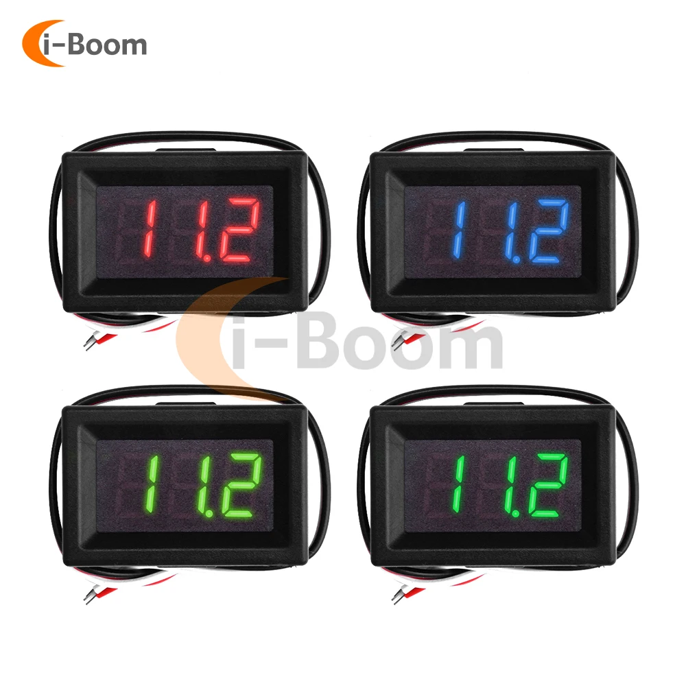 DC3~30V Voltmeter Voltage Tester 0.36 Inch LED Digital Display 3-wire Voltmeter Lithium Battery Voltage Monitoring Instruments