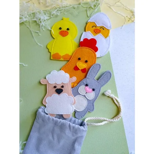 Duyuland Farm Animals Finger Puppet Set